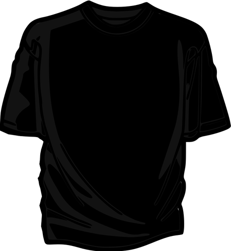 Black T-shirt gambar