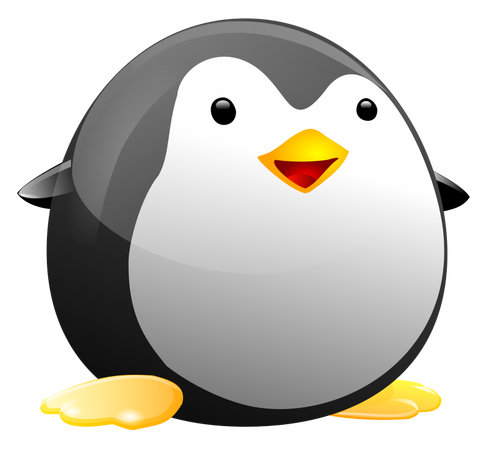 Tiny tux vector afbeelding