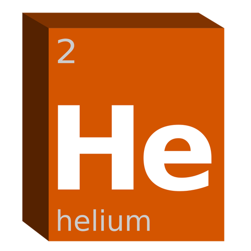 Helium kemiska Symbol