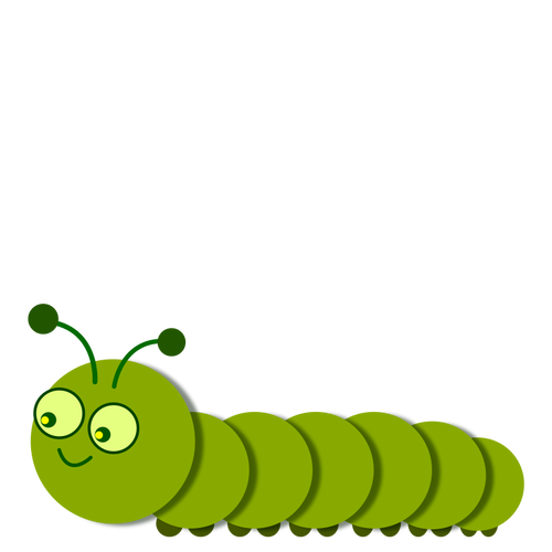 Caterpillar sonriente