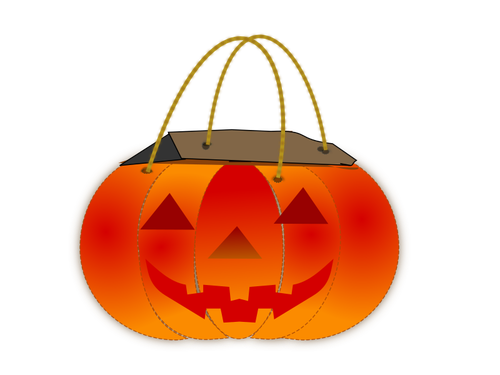 Trick Or Treat Bag Vector imagen