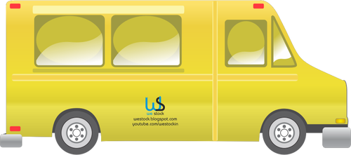 Cibo consegna camion vector ClipArt