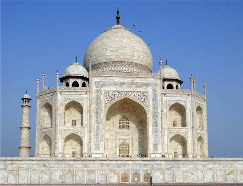 Taj Mahal photorealistic illustration