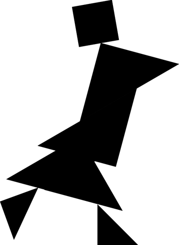 Gráficos de vector de rompecabezas Tangram