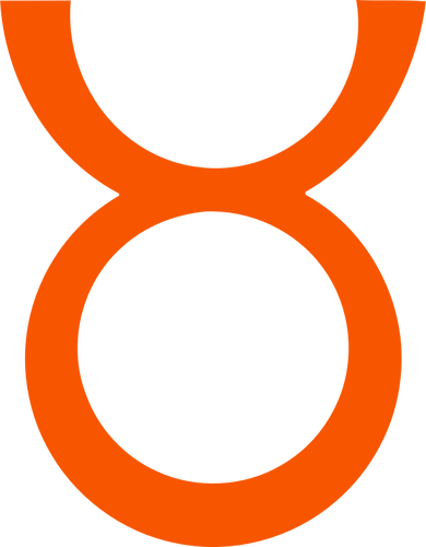 Знак зодиака оранжевый