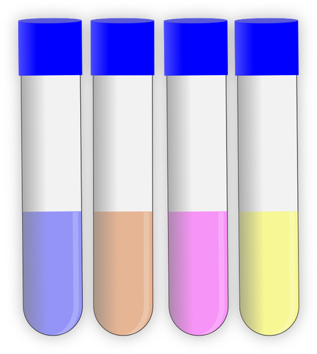 カラフルな試験管