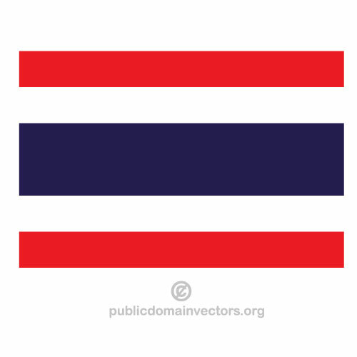 वेक्टर थाईलैंड का ध्वज