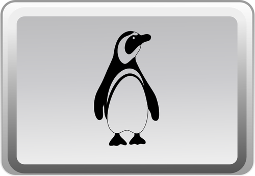 Linux klíčových vektorové tlačítko