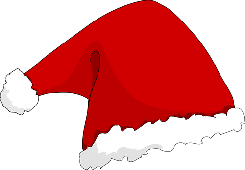 Vector de sombrero de Santa Claus