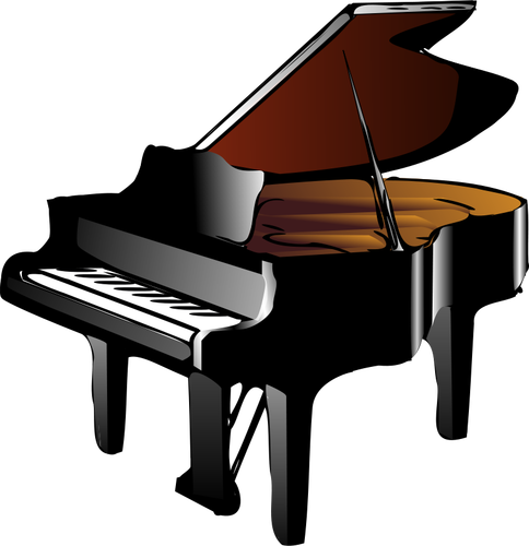 Piano vector tekening