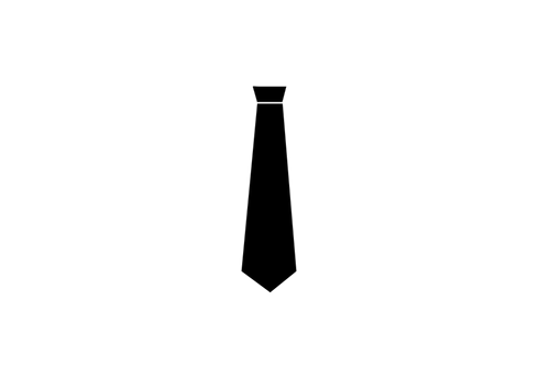 Silhouette de cravate