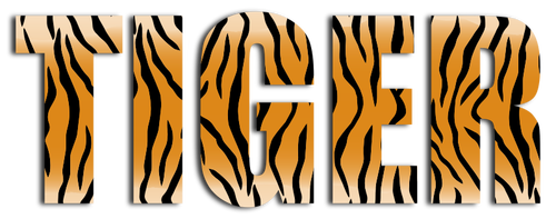 Typographie de tigre