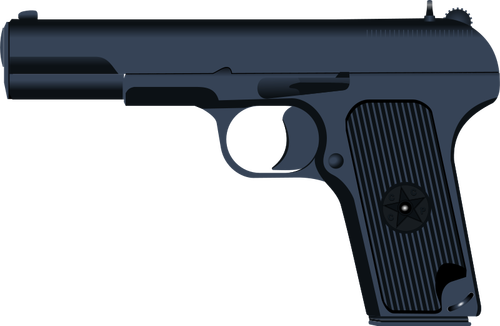 Tokarev TT-33 권총 벡터 드로잉