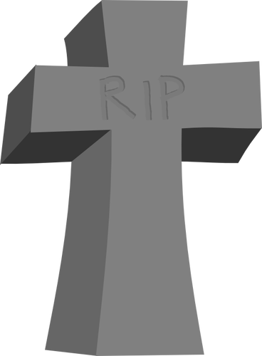 Vector clip art of Halloween gravestone