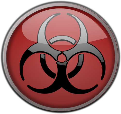 Symbol wektor grafika biohazard