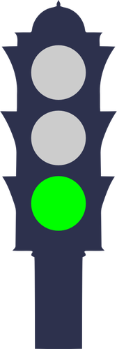 Traffic-light met groen