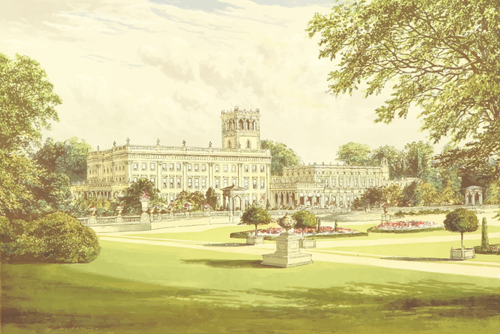 Illustration vectorielle de Trentham Hall