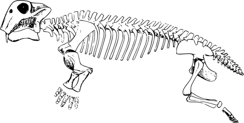 Gráficos vectoriales de Triásico período Lystrosaurus