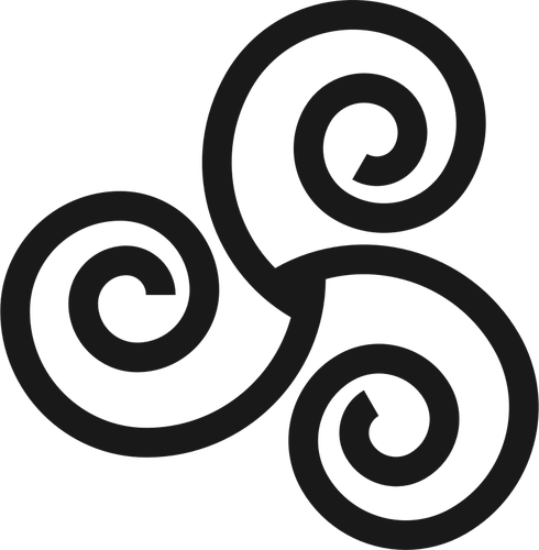 Dibujo de línea gruesa Triskelion