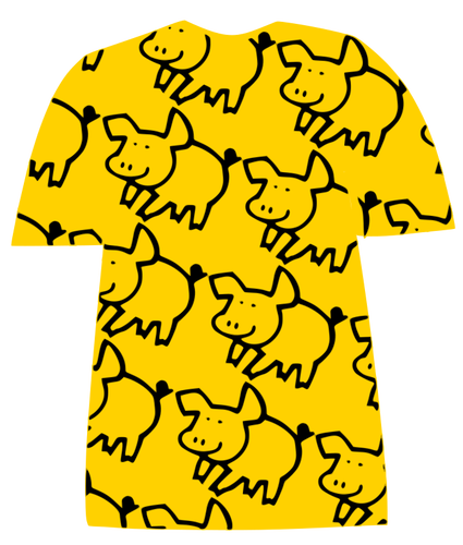 Pig-pattern T-shirt