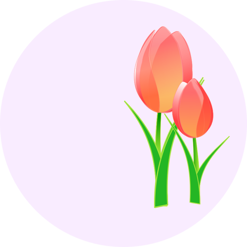 Gambar vektor tulips