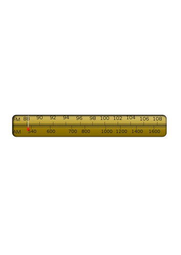 AM-FM tuner skali wektorowa