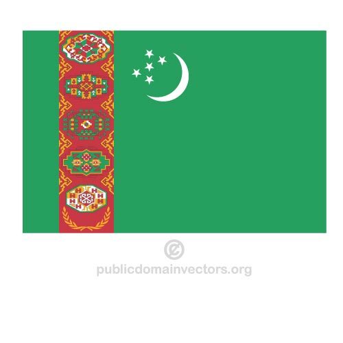 Bendera Turkmenistan