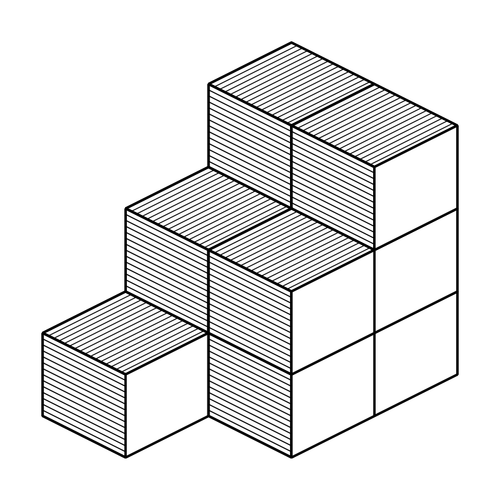 Isometrisk kuber vektorbild