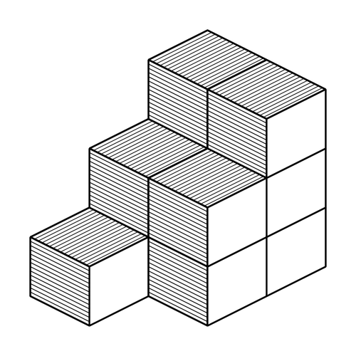 Isometrische Würfel-Vektor-Bild