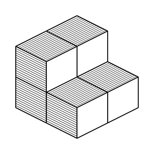 Isometric drawing task vector image