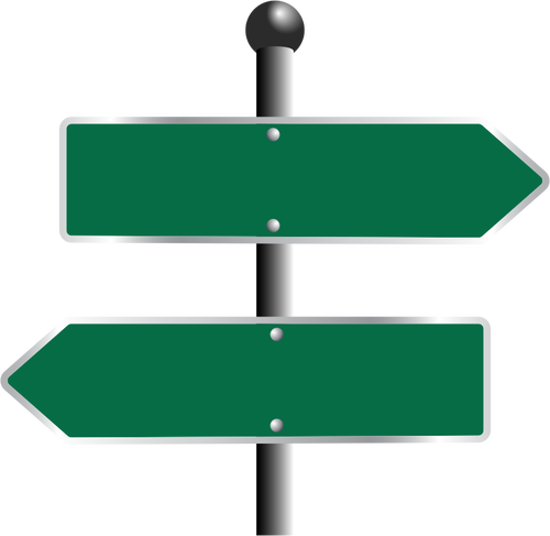 Zwei-Wege-Schild