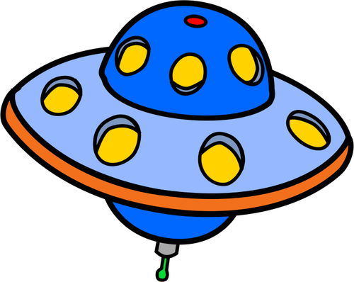 Farbige UFO-Vektor-ClipArt
