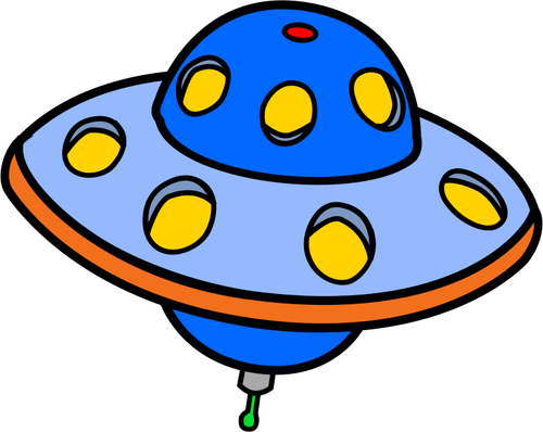 צבעוני UFO וקטור אוסף