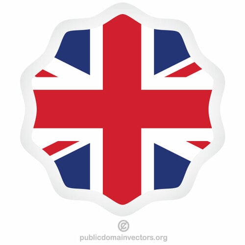 Naklejka flagi Zjednoczonego Królestwa