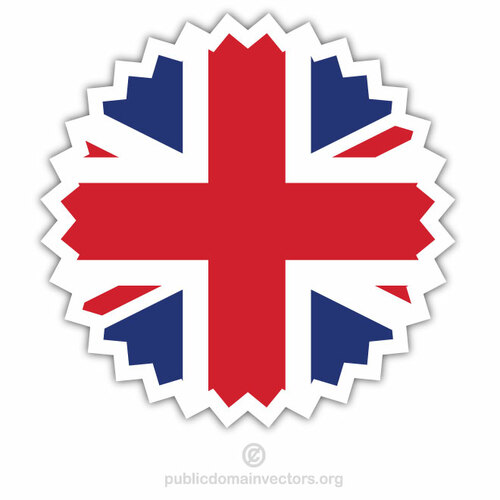 Royaume-Uni drapeau autocollant clip art