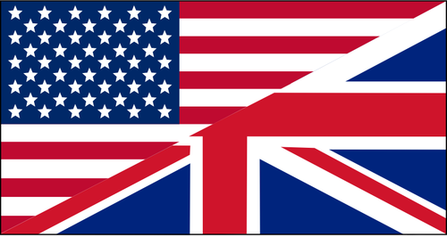 USA og UK flagg