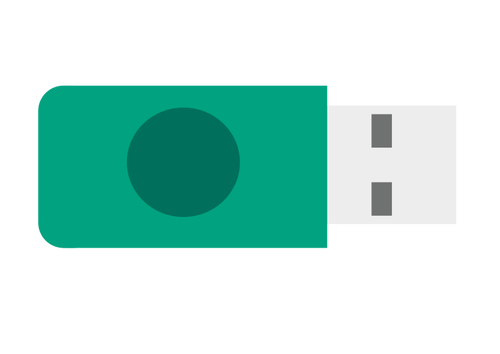 USB-grön pinne