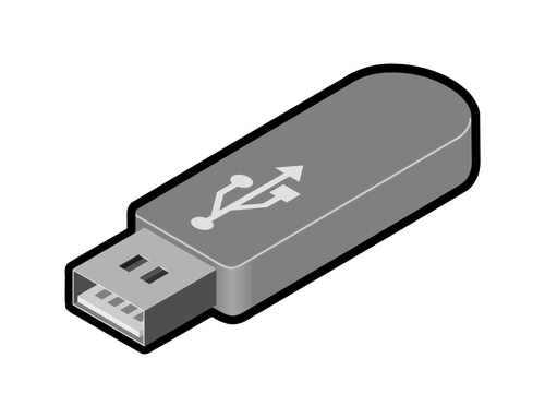 Gráficos de vetor 1 USB thumb drive