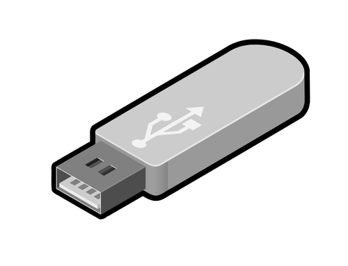 USB thumb drive 2 desenho vetorial