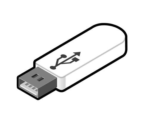 USB başparmak götürmek 3 vektör çizim