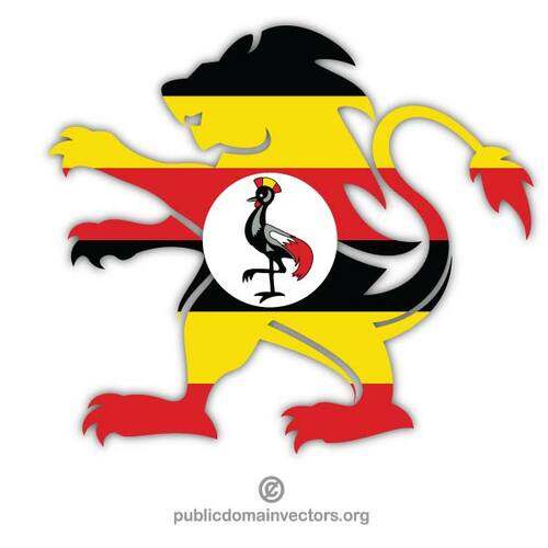 Bandeira de Uganda crista