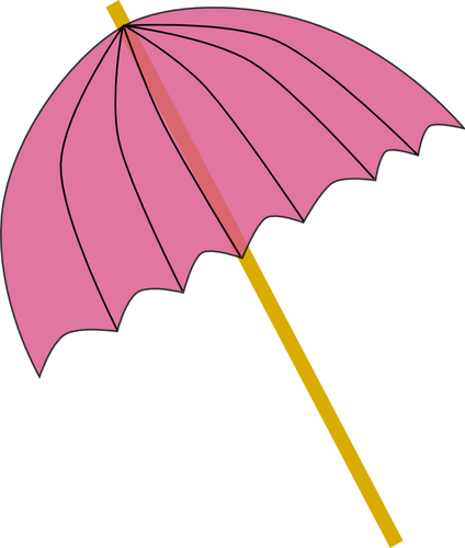 Illustration de vecteur pour le parapluie rose été