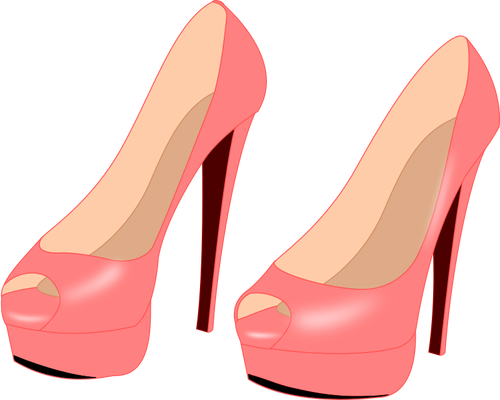 Stilettos color rosa brillantes