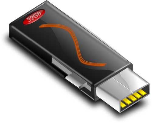 Dessin de vectoriel stockage USB de 32 Go