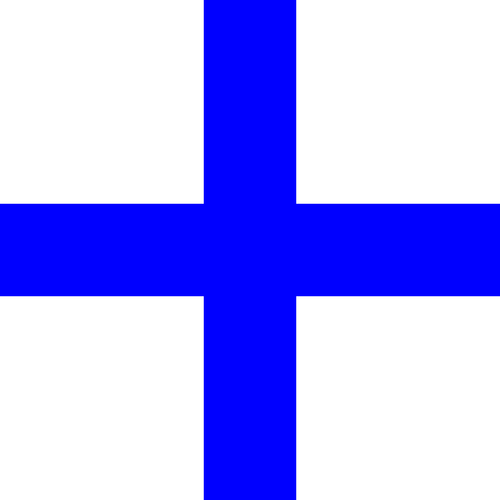 Azul cruz grega