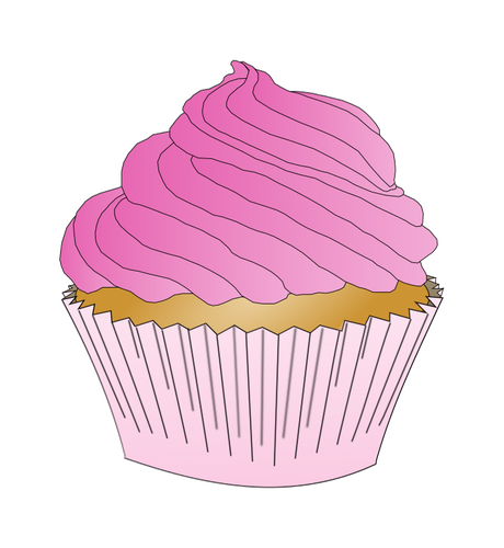 Roze cupcake