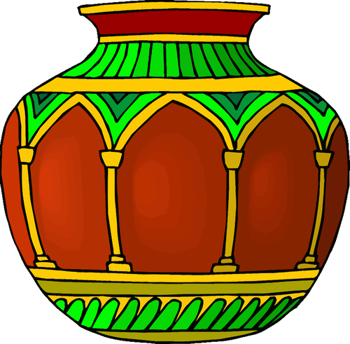 Red vase