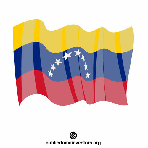 Venezuela národní mávání vlajkou