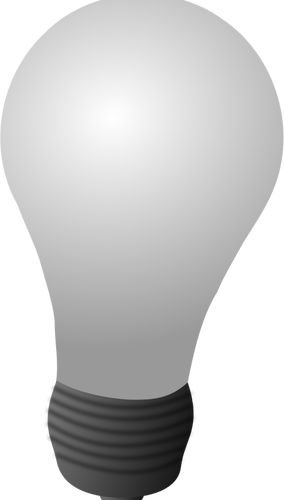 Gråtone vektor image av en lyspære