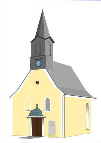 Desenho vetorial Igreja do vilarejo